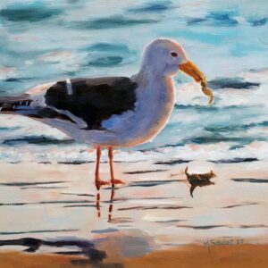 Seagull painting