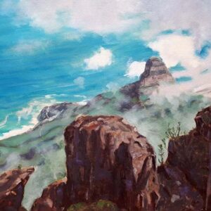 Signal hill Cape Town painting