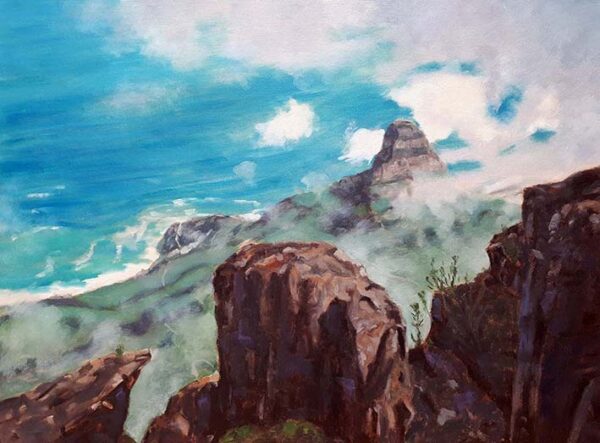 Signal hill Cape Town painting